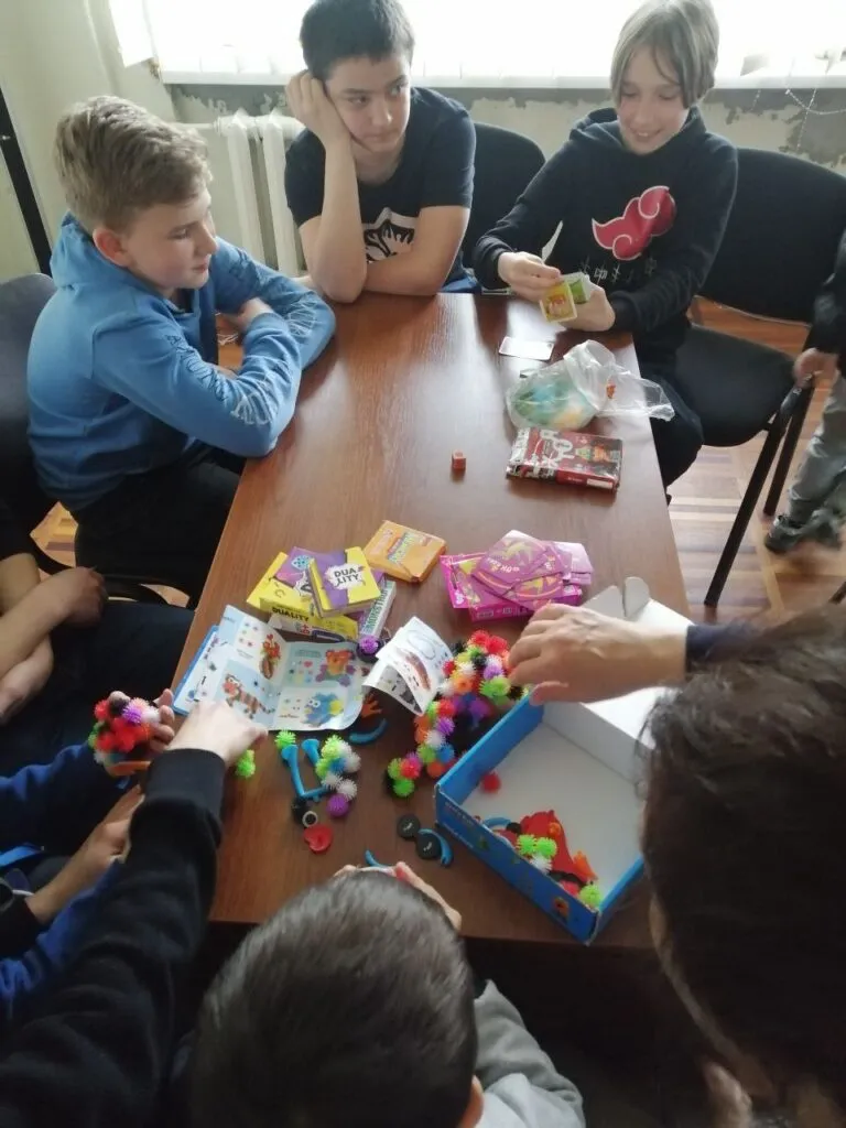 Creative and developmental meetings for children of temporarily displaced persons