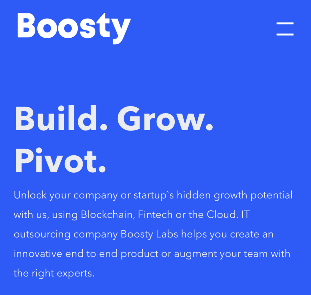 Конкурс на здобуття гранту від команди BOOSTYLABS