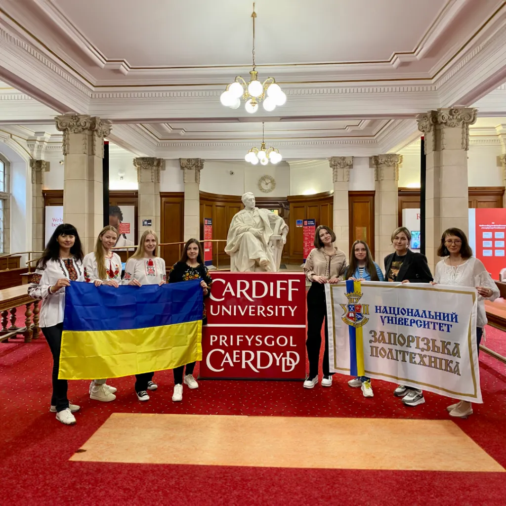 Zaporizhzhia Polytechnic students at Cardiff University