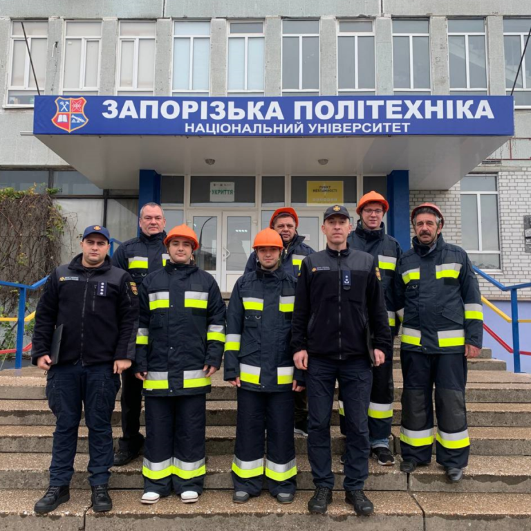 Тренування членів Добровольчої пожежної дружини університету