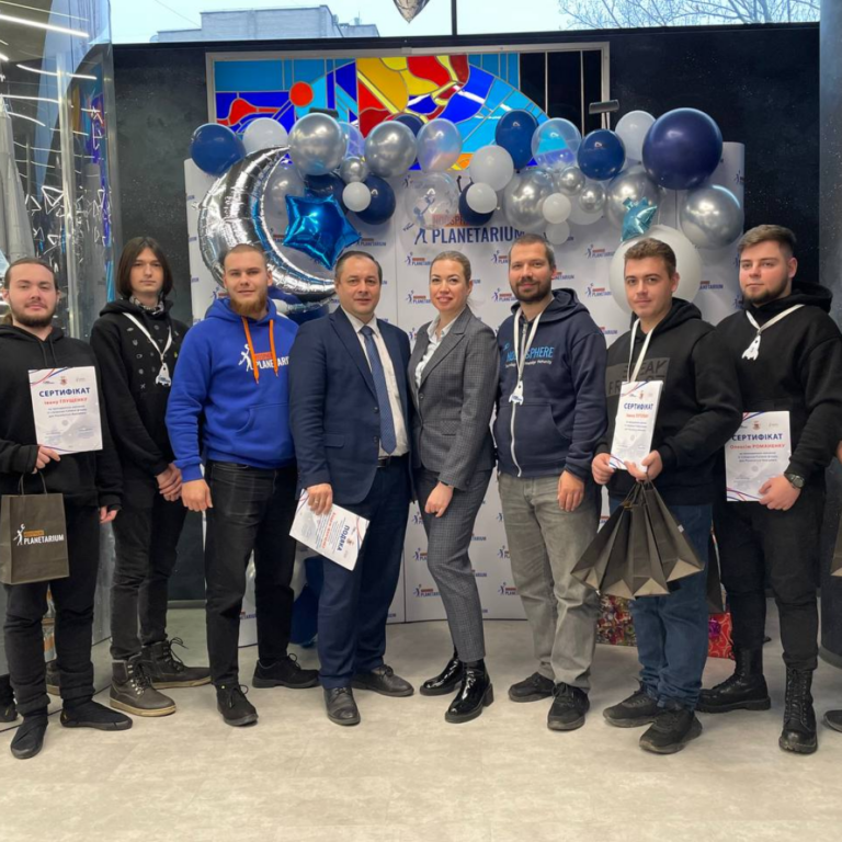 The final part of training on creating a fulldome video for students of the Zaporizhzhia Polytechnic