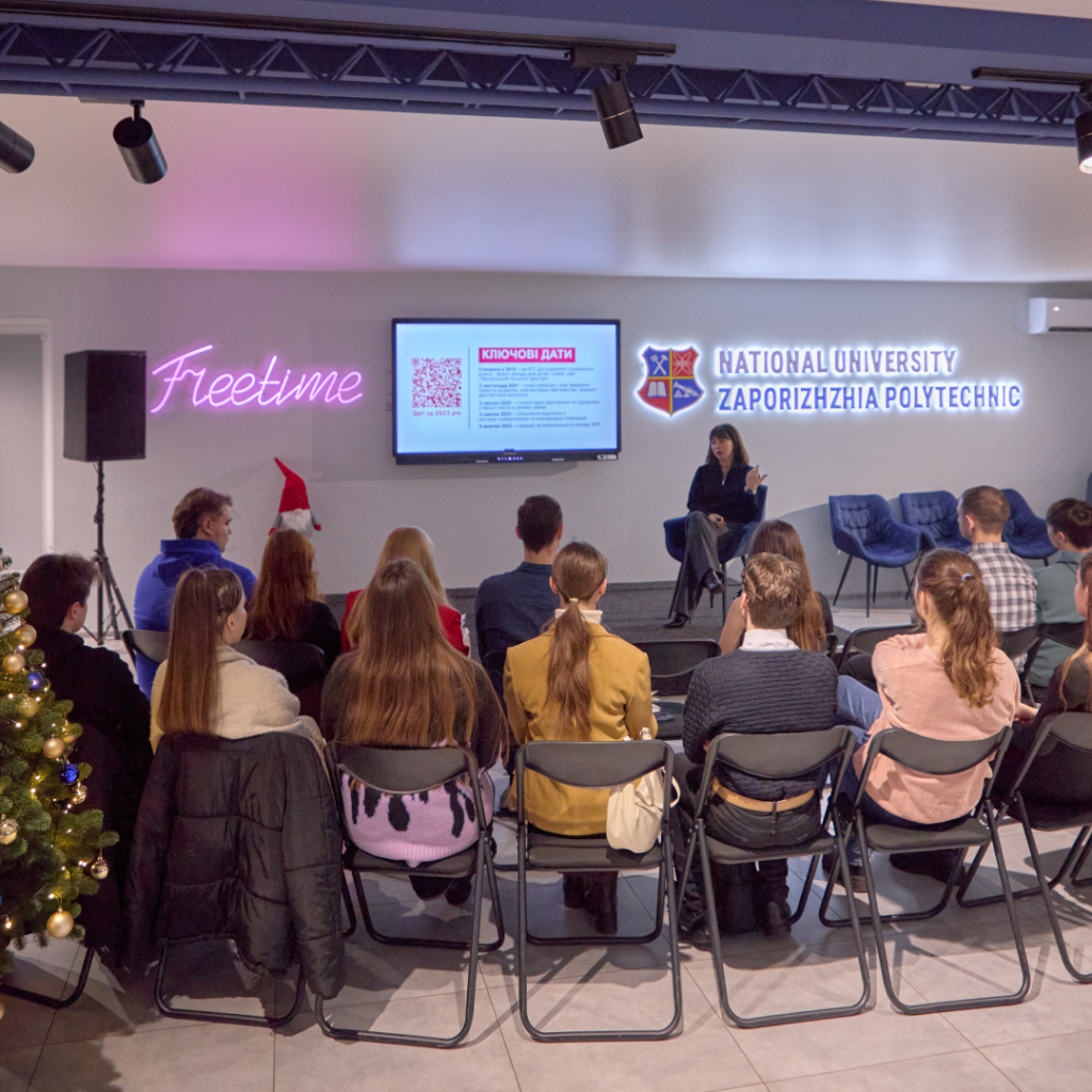 An inspiring meeting: Zaporizhzhia Polytechnic studentship and Viktoriia Agientaeva!