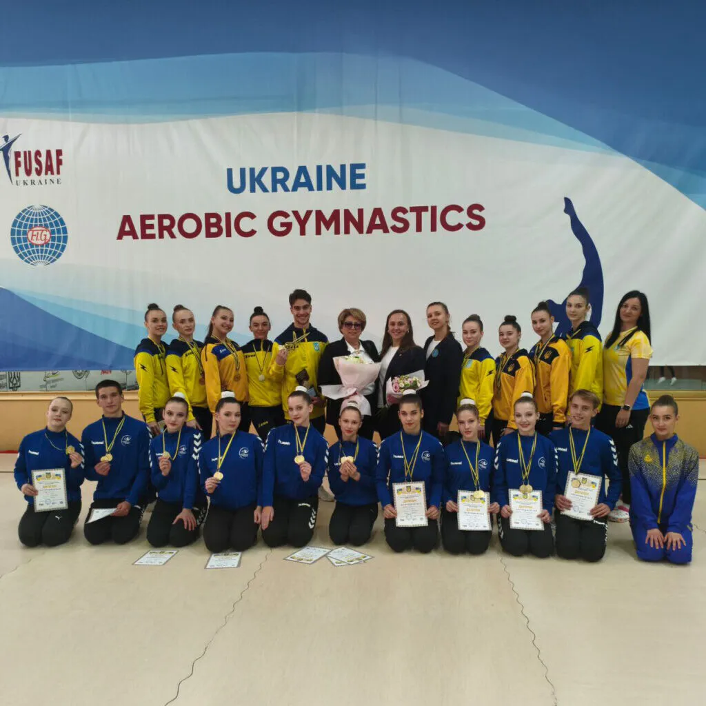 The Zaporizhzhia Polytechnic team won three gold medals at the Ukrainian Championship in sports aerobics among juniors and adults!
