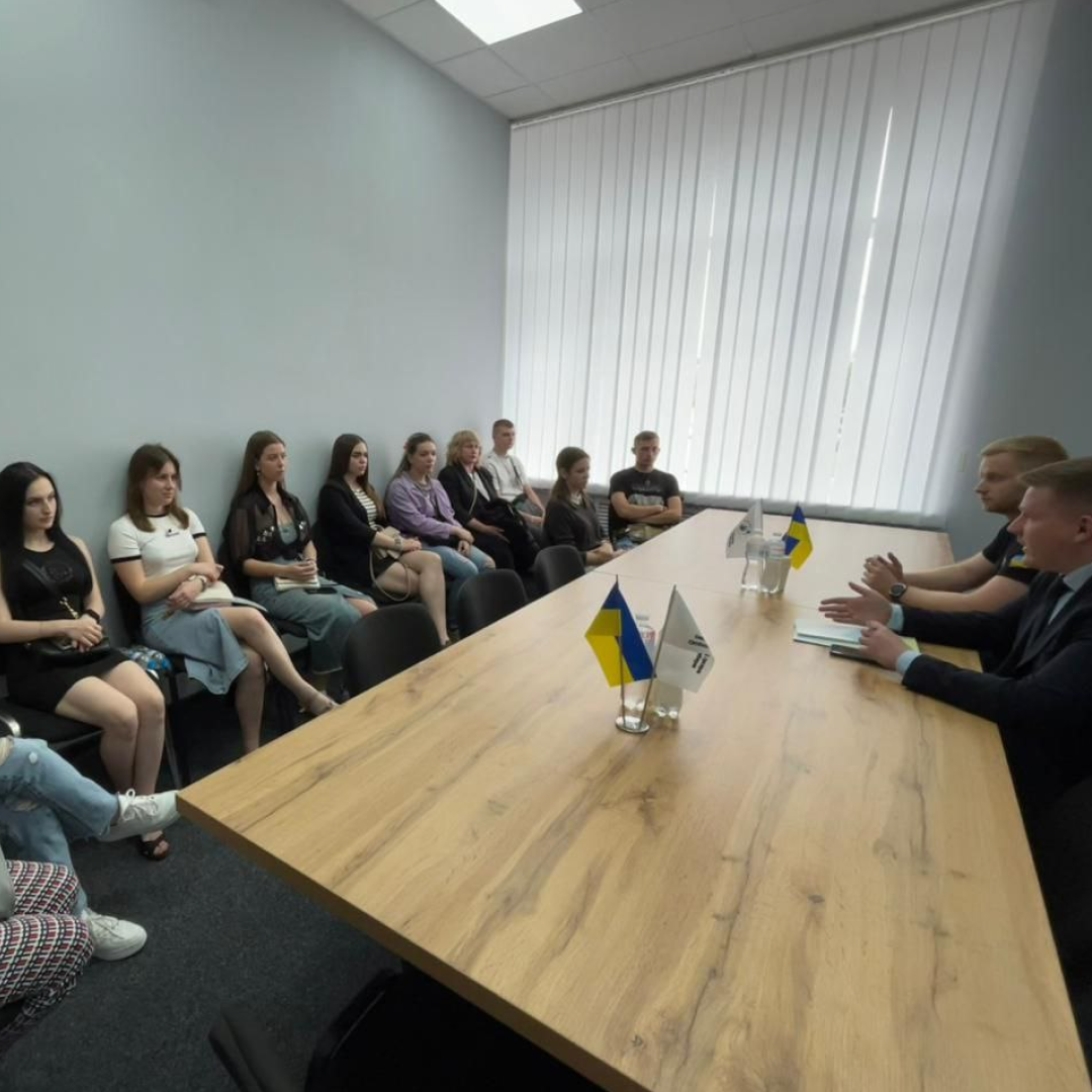 Meeting of students of Zaporizhia Polytechnic with the representative of the Commissioner of the Verkhovna Rada of Ukraine for Human Rights in the Zaporizhia region, Mykhailo Volkov