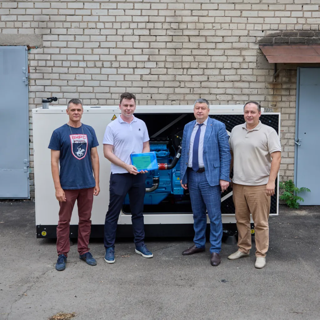 Zaporizhzhia Polytechnic University received a powerful diesel generator within the framework of the Twinning project