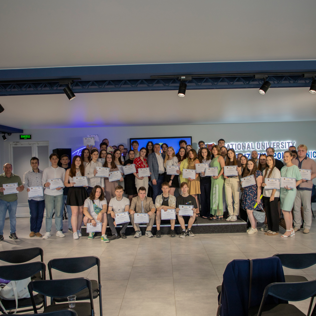 Presentation of certificates to the laureates of the City Program for Supporting Gifted Youth in Zaporizhia