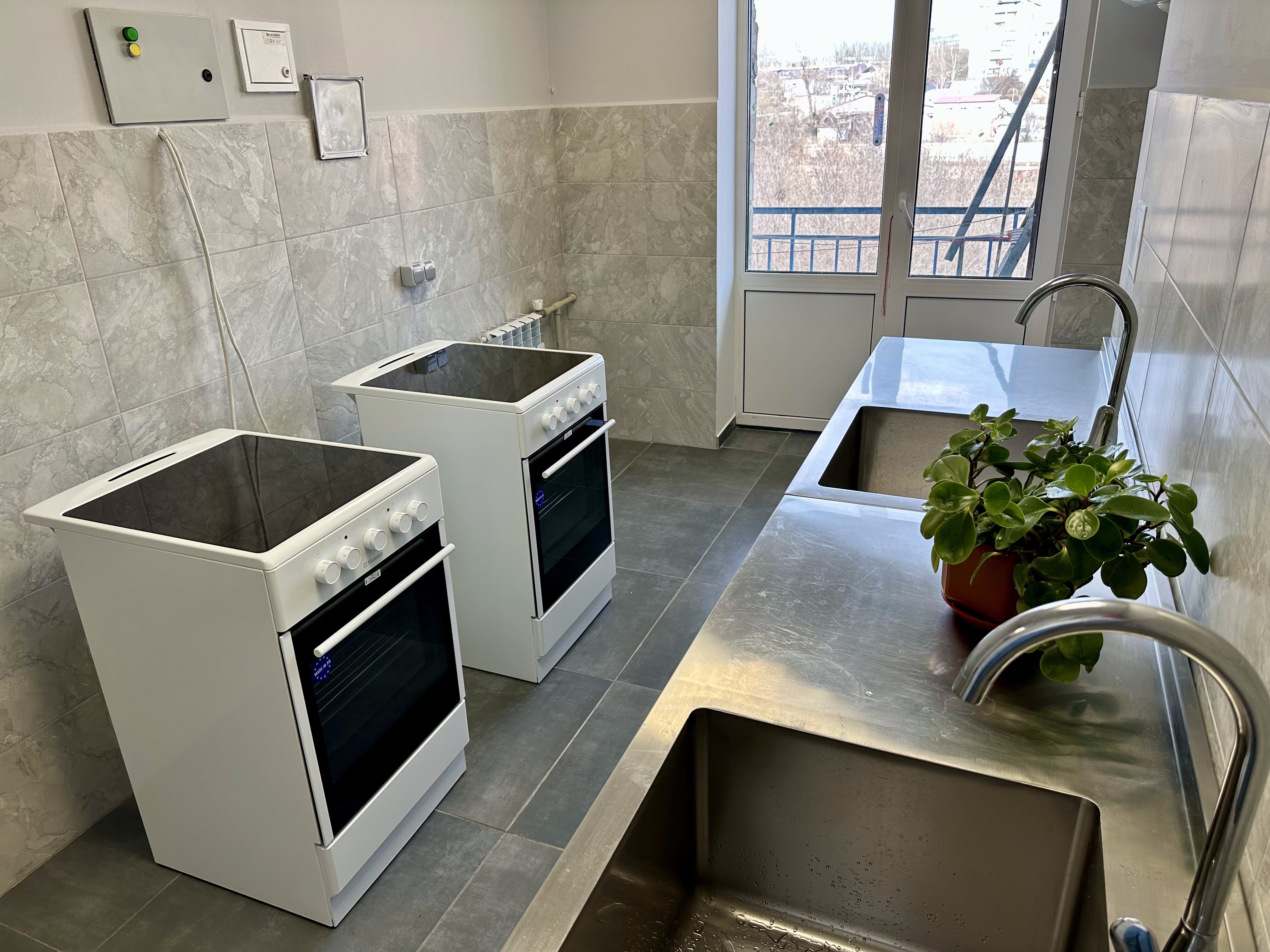 Electric stoves are installed in every dormitory building and are available for use