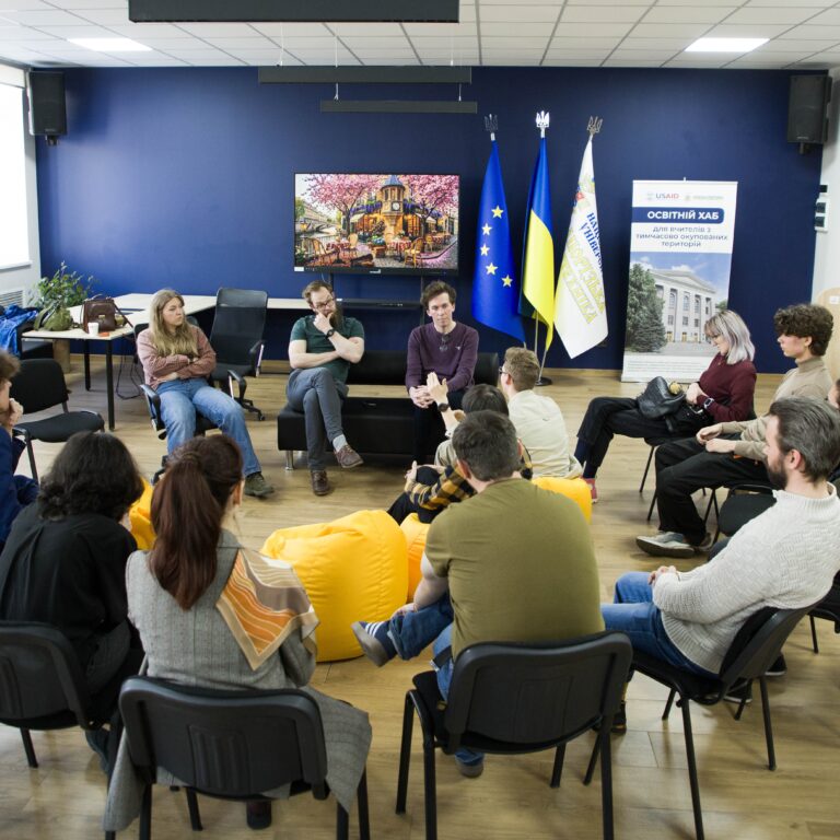 Conversation club with British partners of the Polytechnic
