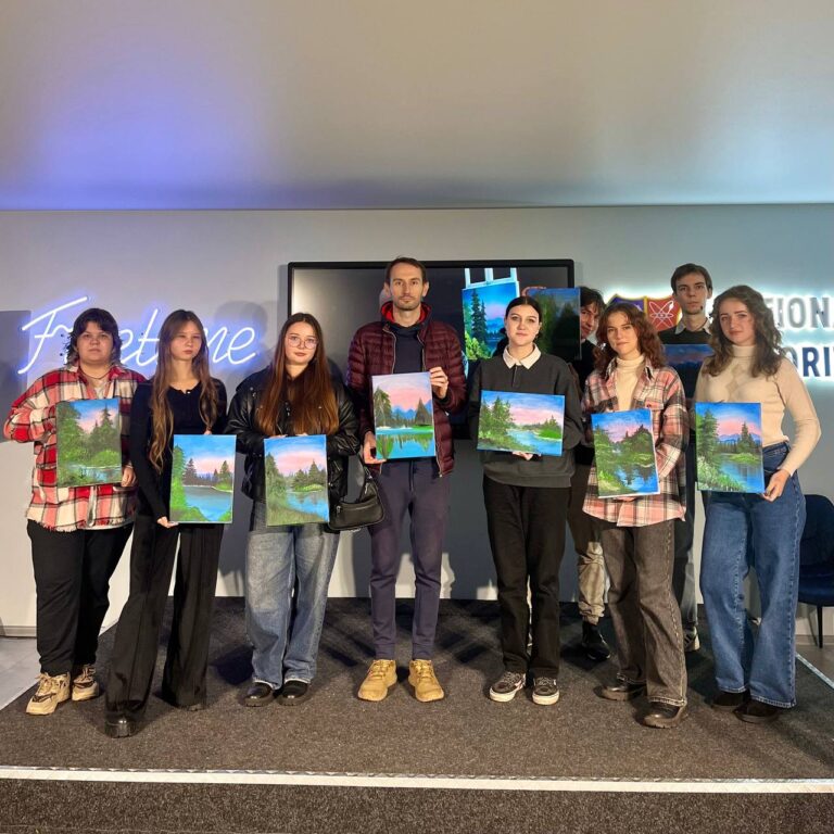 Bob Ross Video Tutorial Art Night